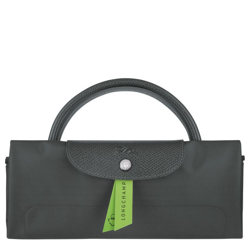 Women Longchamp Le Pliage Green L Travel Bag Deep Grey | Ireland-839VAQYGK