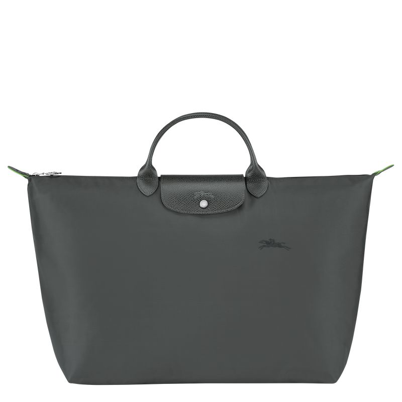 Women Longchamp Le Pliage Green L Travel Bag Deep Grey | Ireland-839VAQYGK