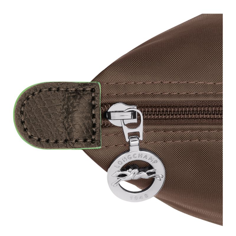 Women Longchamp Le Pliage Green M Backpack Dark Brown | Ireland-742OAFQZP