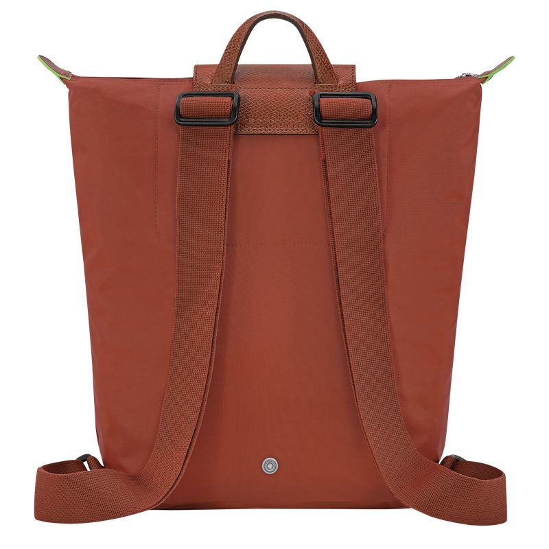 Women Longchamp Le Pliage Green M Backpack Brown | Ireland-836CFOZPI