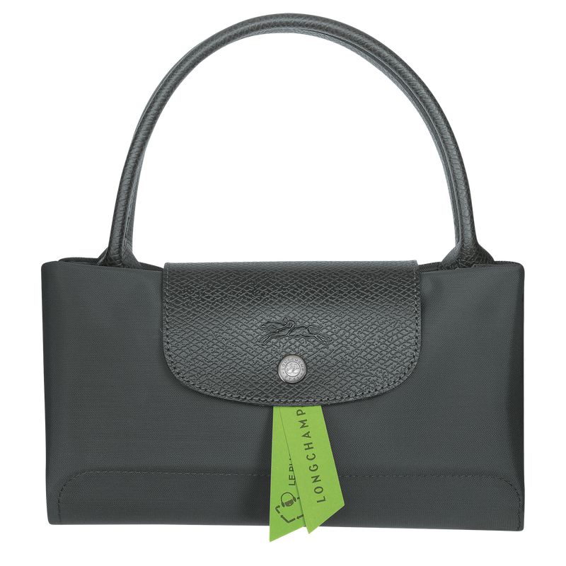 Women Longchamp Le Pliage Green M Handbag Deep Grey | Ireland-206RMGAIC