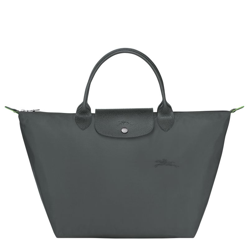 Women Longchamp Le Pliage Green M Handbag Deep Grey | Ireland-206RMGAIC