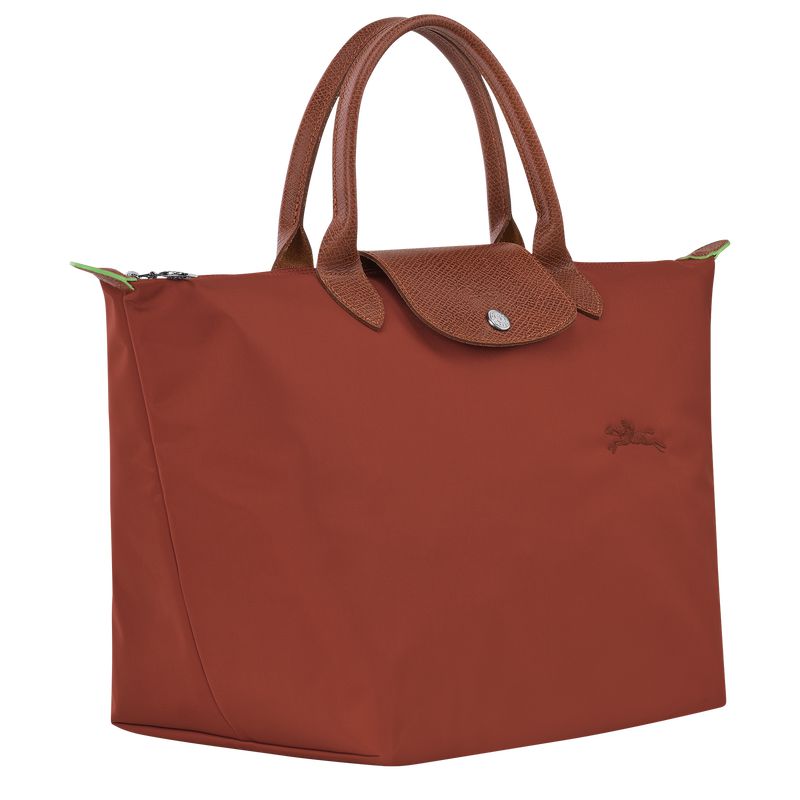 Women Longchamp Le Pliage Green M Handbag Brown | Ireland-782YVUQHZ
