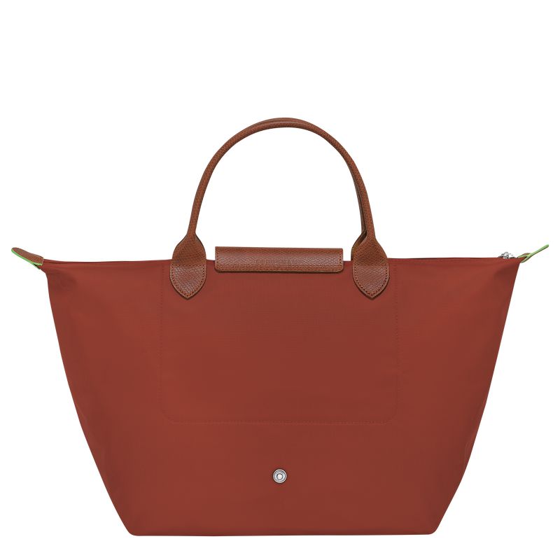 Women Longchamp Le Pliage Green M Handbag Brown | Ireland-782YVUQHZ