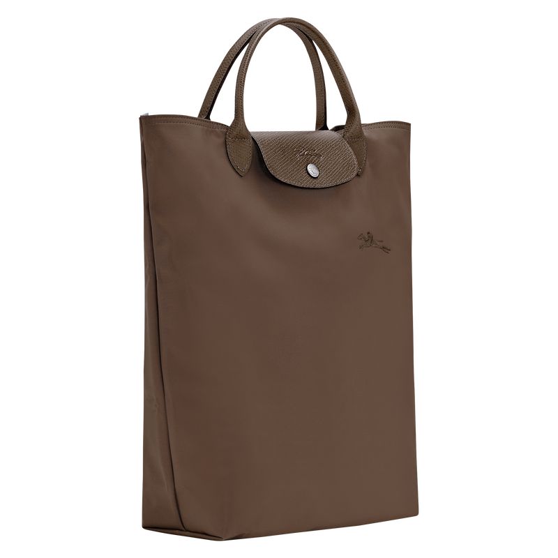 Women Longchamp Le Pliage Green M Tote Bag Dark Brown | Ireland-962TPVHYQ