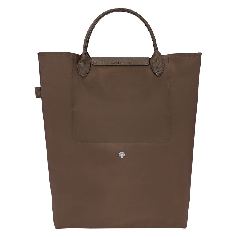 Women Longchamp Le Pliage Green M Tote Bag Dark Brown | Ireland-962TPVHYQ
