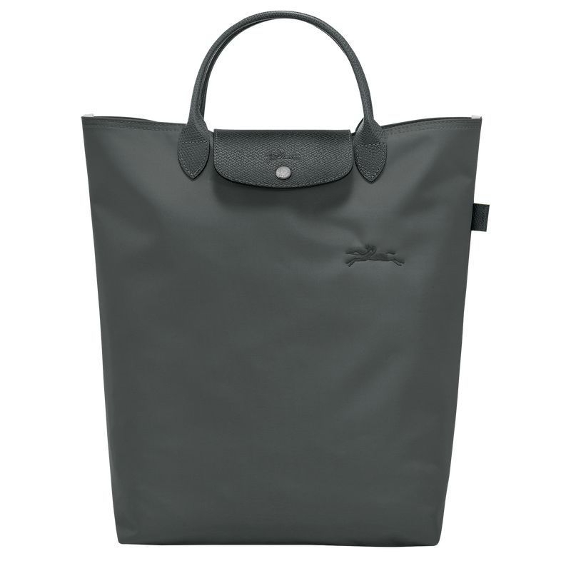 Women Longchamp Le Pliage Green M Tote Bag Deep Grey | Ireland-160TGMUFQ