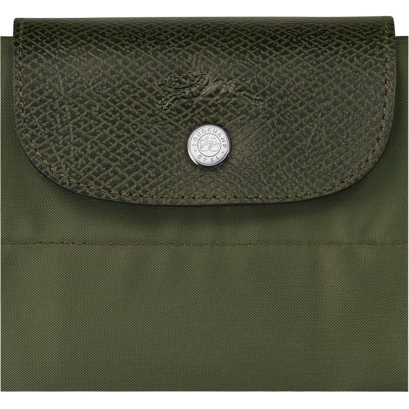 Women Longchamp Le Pliage Green M Tote Bag Dark Green | Ireland-628OASLNG