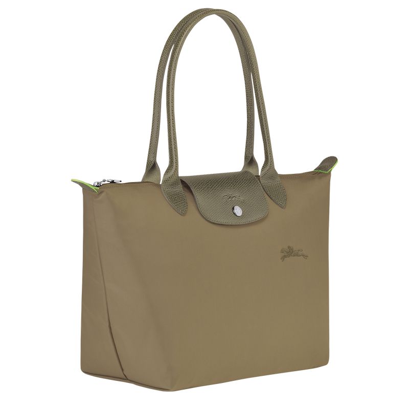 Women Longchamp Le Pliage Green M Tote Bag Olive | Ireland-570XQSAMT