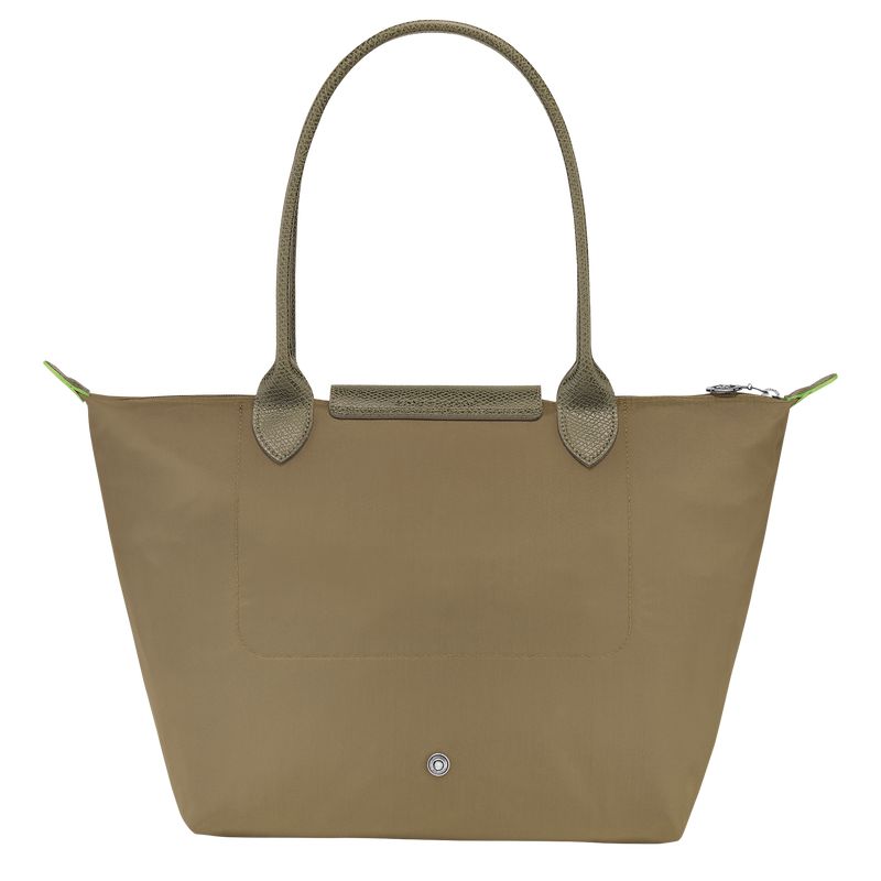 Women Longchamp Le Pliage Green M Tote Bag Olive | Ireland-570XQSAMT
