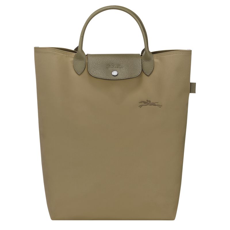 Women Longchamp Le Pliage Green M Tote Bag Olive | Ireland-125DXFSOK