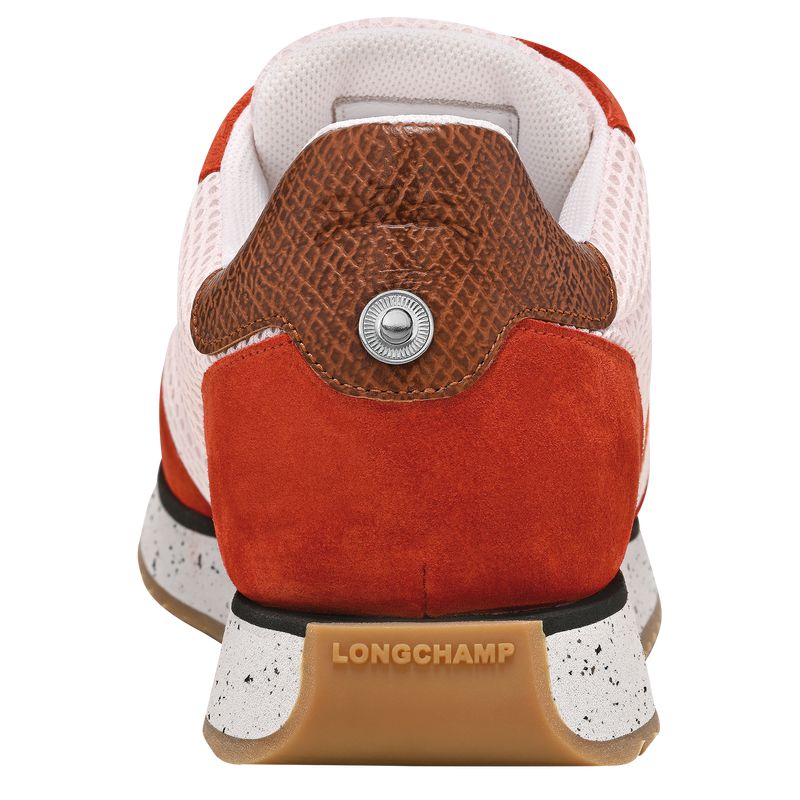 Women Longchamp Le Pliage Green Sneakers Red / Orange | Ireland-607TFJKCO