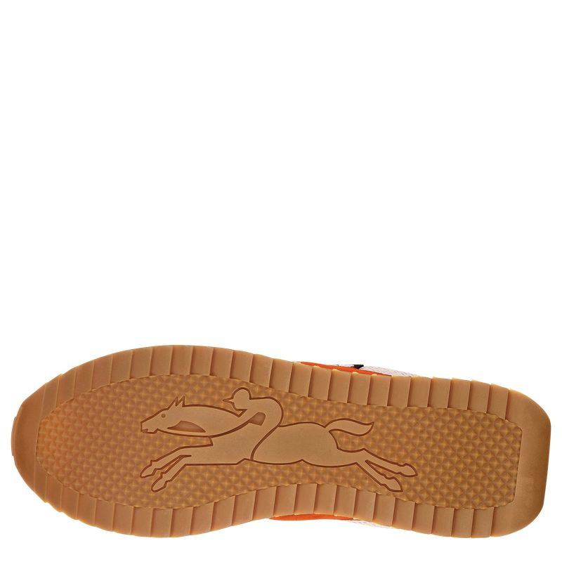 Women Longchamp Le Pliage Green Sneakers Red / Orange | Ireland-607TFJKCO