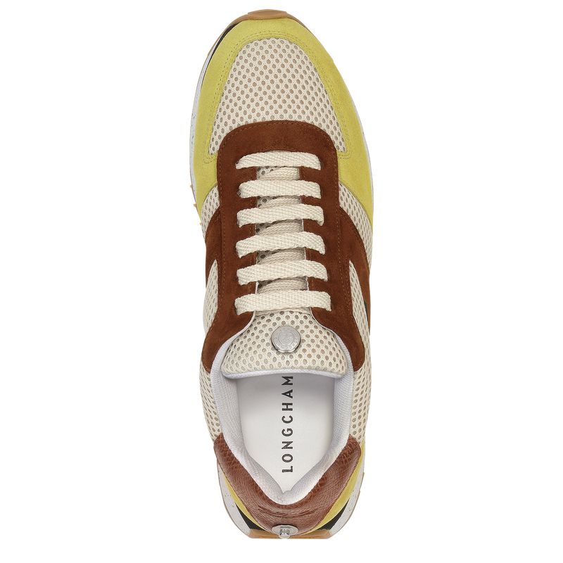 Women Longchamp Le Pliage Green Sneakers Light Green / Brown | Ireland-907XOZFTE