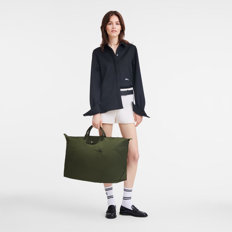 Women Longchamp Le Pliage Green Xl Travel Bag Dark Green | Ireland-459OKGSTB