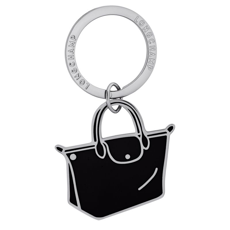 Women Longchamp Le Pliage Key Rings Black | Ireland-786RHCTOX