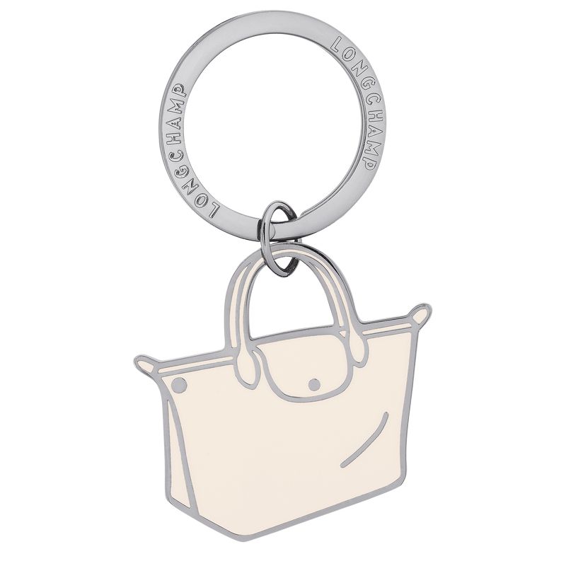 Women Longchamp Le Pliage Key Rings Cream | Ireland-386NEBKQC