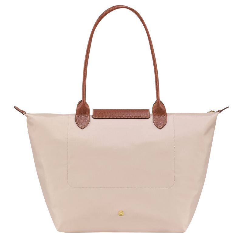 Women Longchamp Le Pliage Original L Tote Bag Beige | Ireland-836CFDPEJ