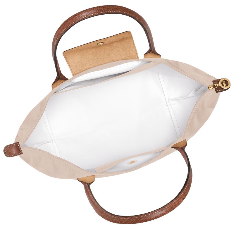 Women Longchamp Le Pliage Original L Tote Bag Beige | Ireland-836CFDPEJ