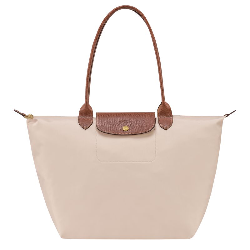 Women Longchamp Le Pliage Original L Tote Bag Beige | Ireland-836CFDPEJ