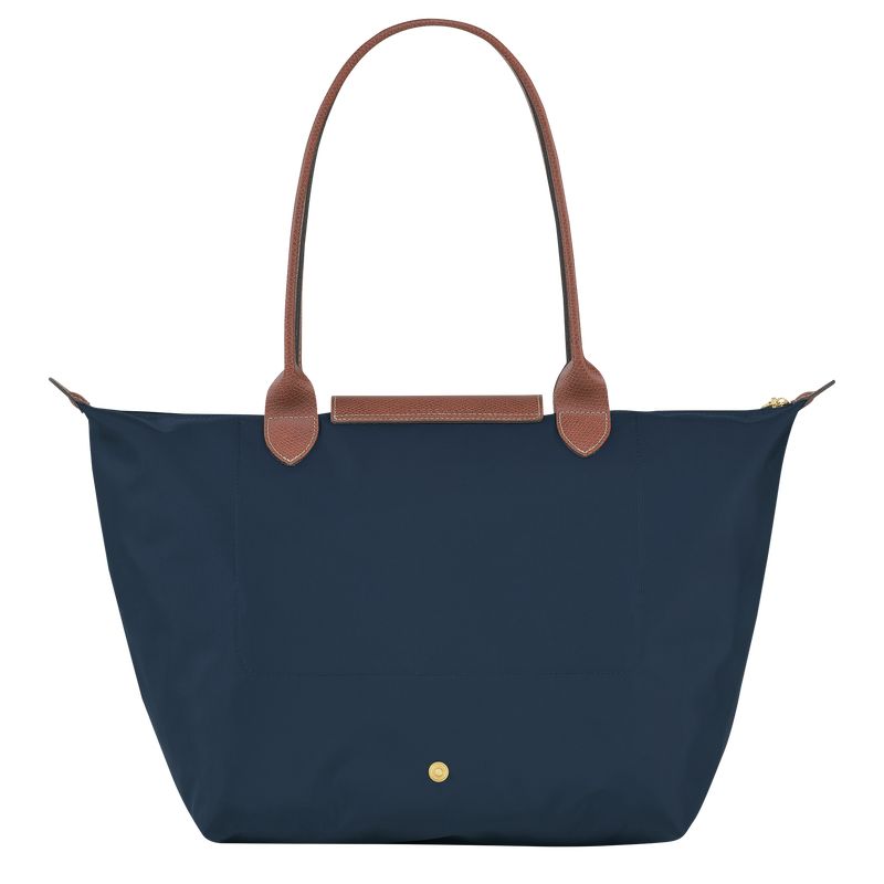 Women Longchamp Le Pliage Original L Tote Bag Navy | Ireland-408SVDPQW