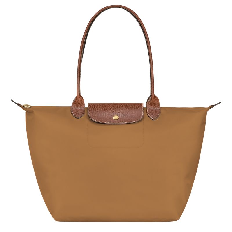 Women Longchamp Le Pliage Original L Tote Bag Brown | Ireland-132NPASWC
