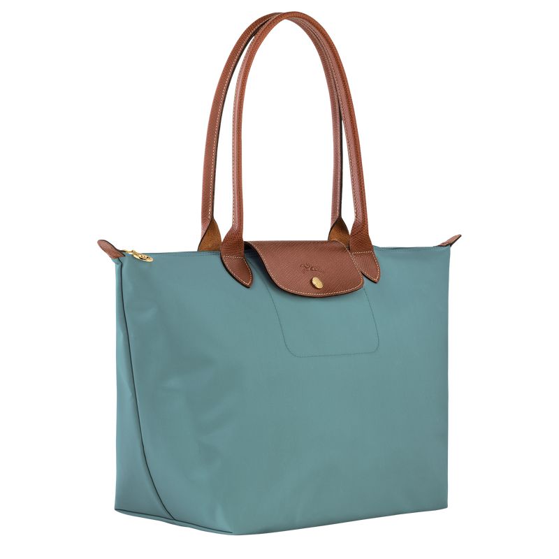 Women Longchamp Le Pliage Original L Tote Bag Blue | Ireland-139YLBSJV