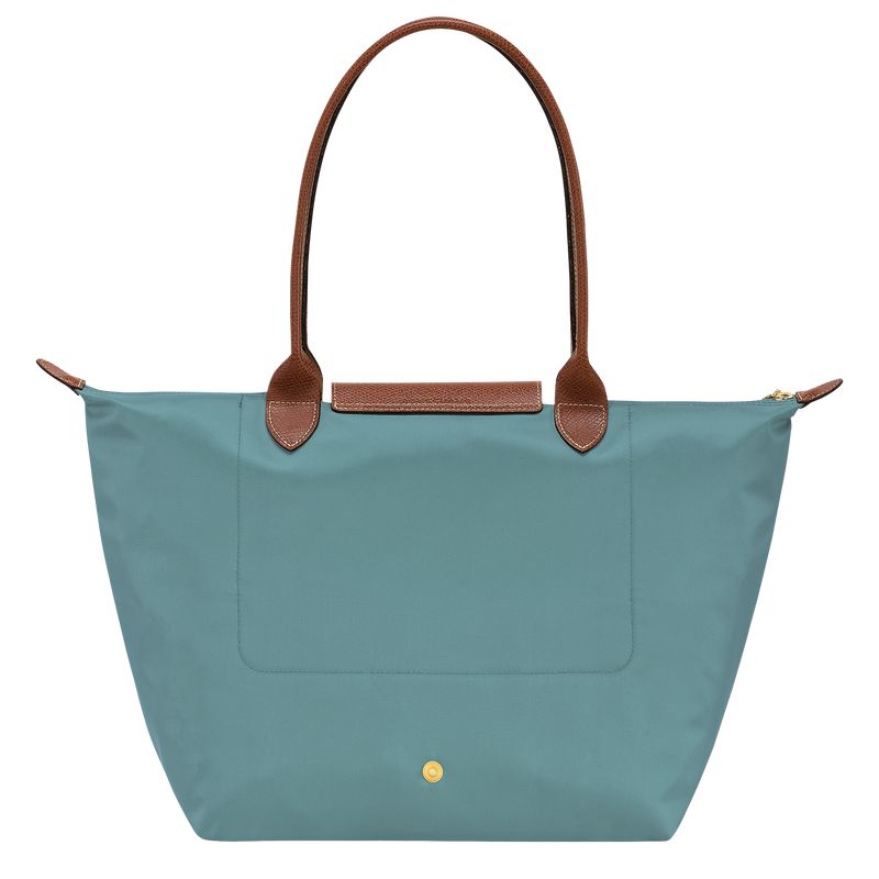 Women Longchamp Le Pliage Original L Tote Bag Blue | Ireland-139YLBSJV