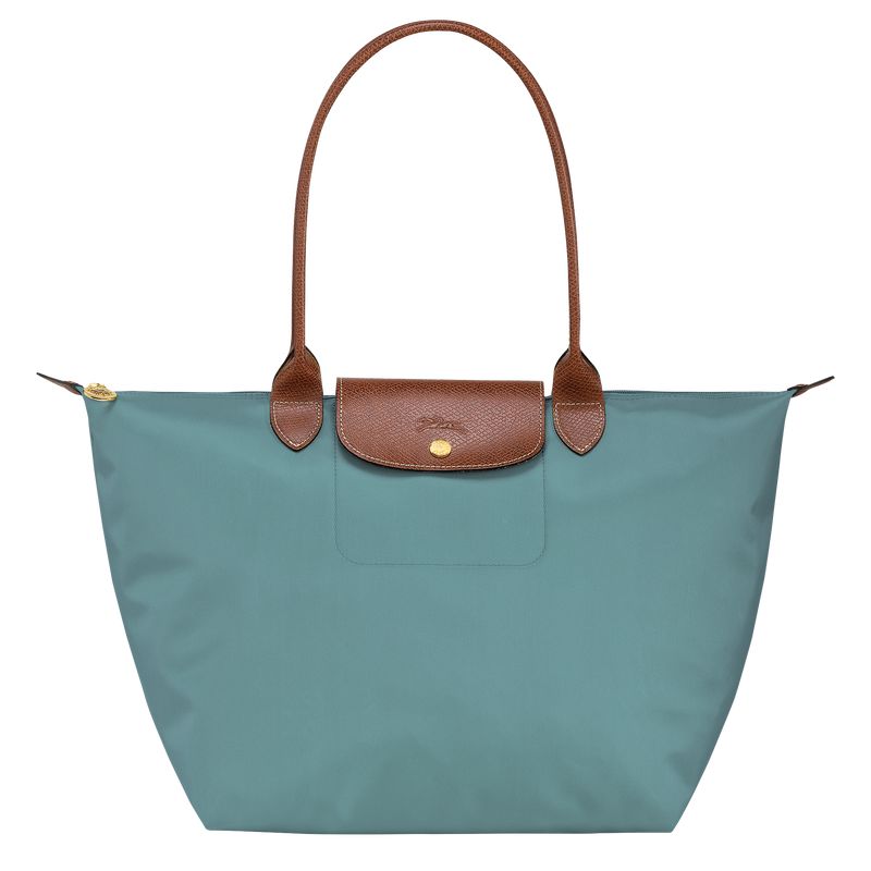 Women Longchamp Le Pliage Original L Tote Bag Blue | Ireland-139YLBSJV