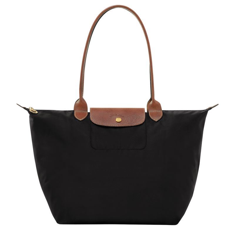 Women Longchamp Le Pliage Original L Tote Bag Black | Ireland-302OVQFAN