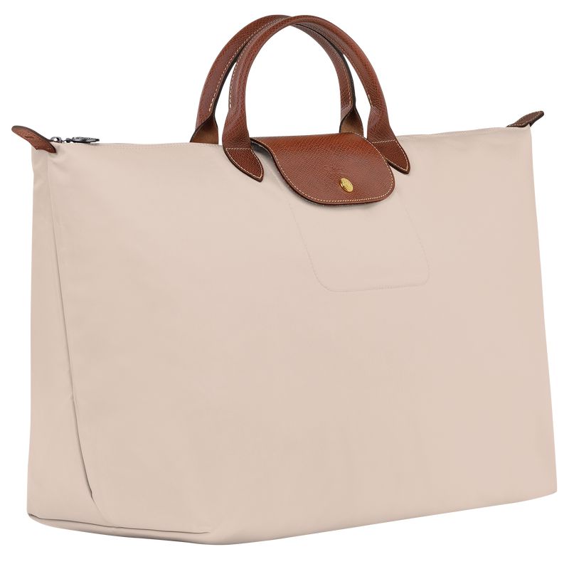 Women Longchamp Le Pliage Original L Travel Bag Beige | Ireland-541ANEKRH
