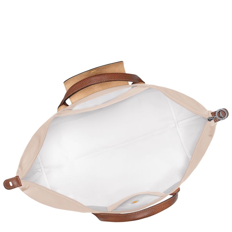 Women Longchamp Le Pliage Original L Travel Bag Beige | Ireland-541ANEKRH