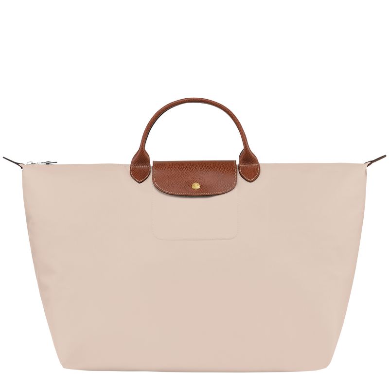 Women Longchamp Le Pliage Original L Travel Bag Beige | Ireland-541ANEKRH