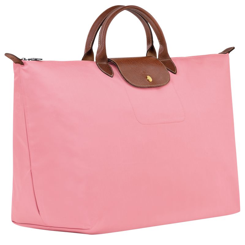Women Longchamp Le Pliage Original L Travel Bag Pink | Ireland-851EVYTJU