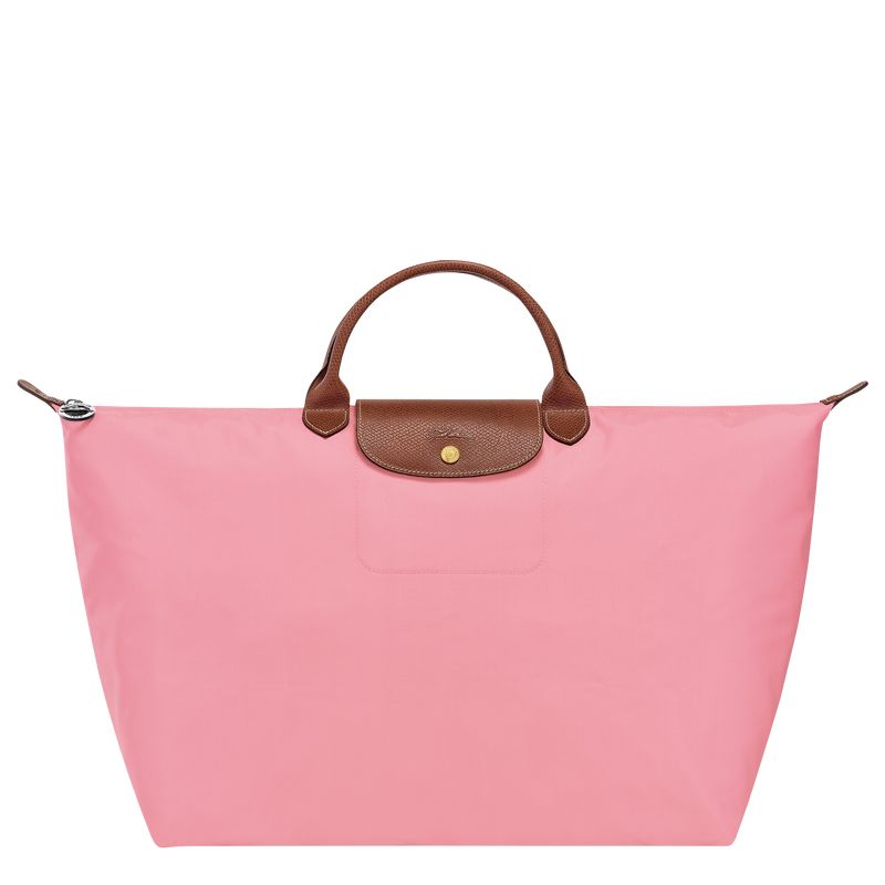 Women Longchamp Le Pliage Original L Travel Bag Pink | Ireland-851EVYTJU