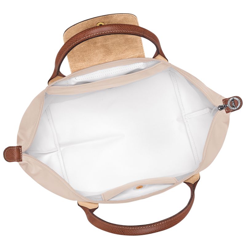 Women Longchamp Le Pliage Original M Handbag Beige | Ireland-293KIYUHQ
