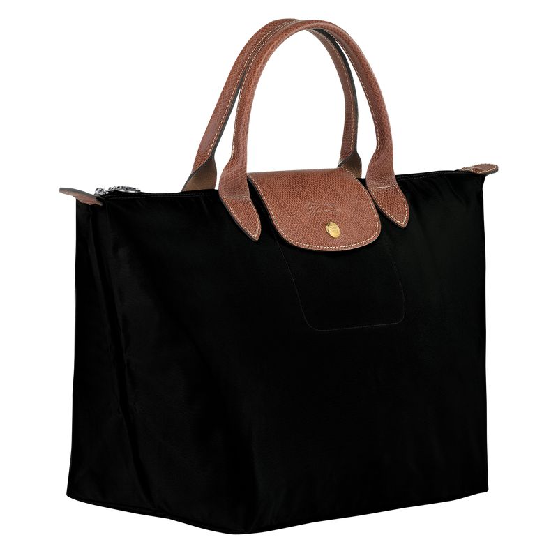 Women Longchamp Le Pliage Original M Handbag Black | Ireland-617UFSPDC
