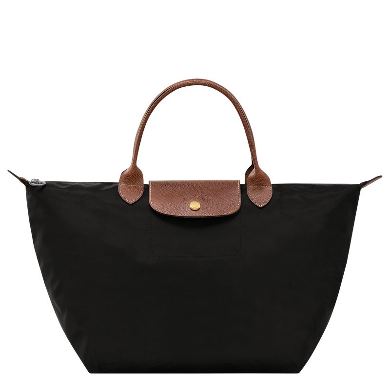 Women Longchamp Le Pliage Original M Handbag Black | Ireland-617UFSPDC