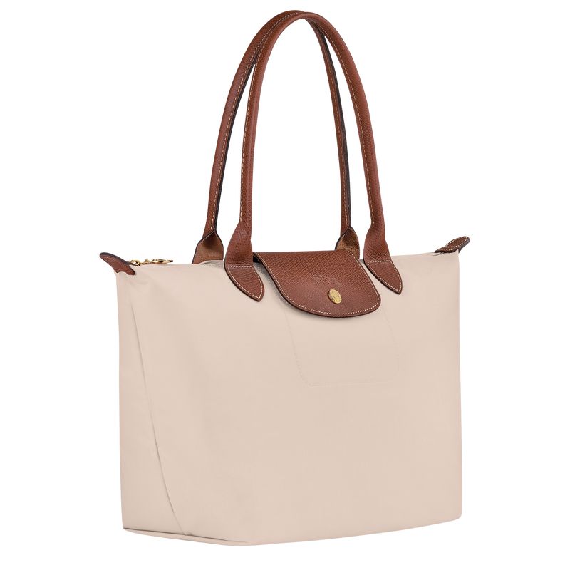 Women Longchamp Le Pliage Original M Tote Bag Beige | Ireland-397GPOTUQ