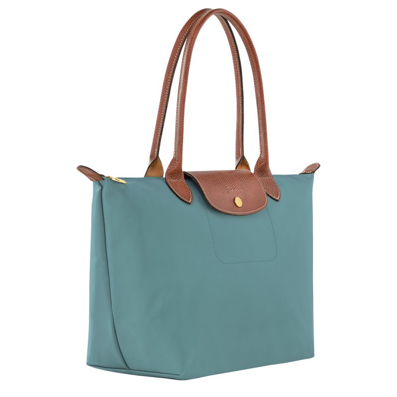 Women Longchamp Le Pliage Original M Tote Bag Blue | Ireland-765MZOQYH