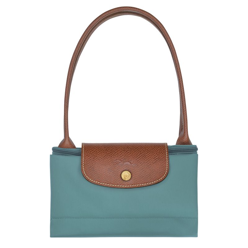 Women Longchamp Le Pliage Original M Tote Bag Blue | Ireland-765MZOQYH