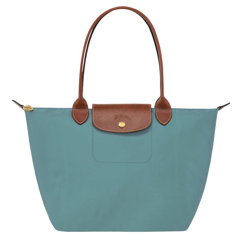 Women Longchamp Le Pliage Original M Tote Bag Blue | Ireland-765MZOQYH