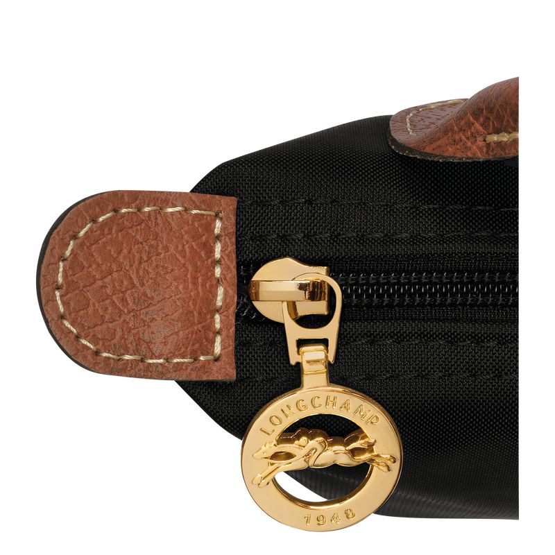 Women Longchamp Le Pliage Original With Handle Pouch Black | Ireland-192RODEWH
