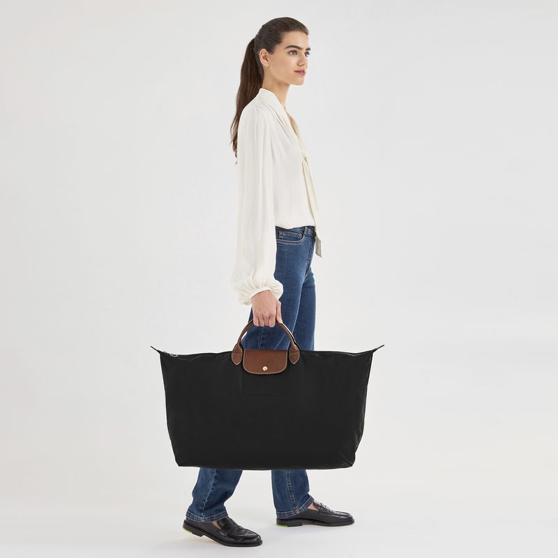 Women Longchamp Le Pliage Original Xl Travel Bag Black | Ireland-634OFDKAN