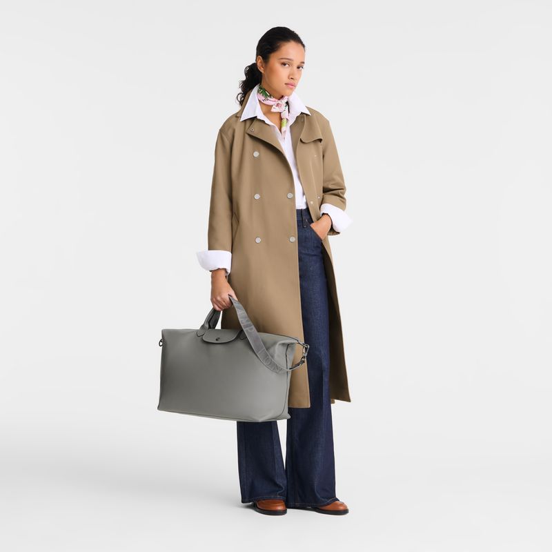 Women Longchamp Le Pliage Xtra L Travel Bag Grey | Ireland-396SLNMDB