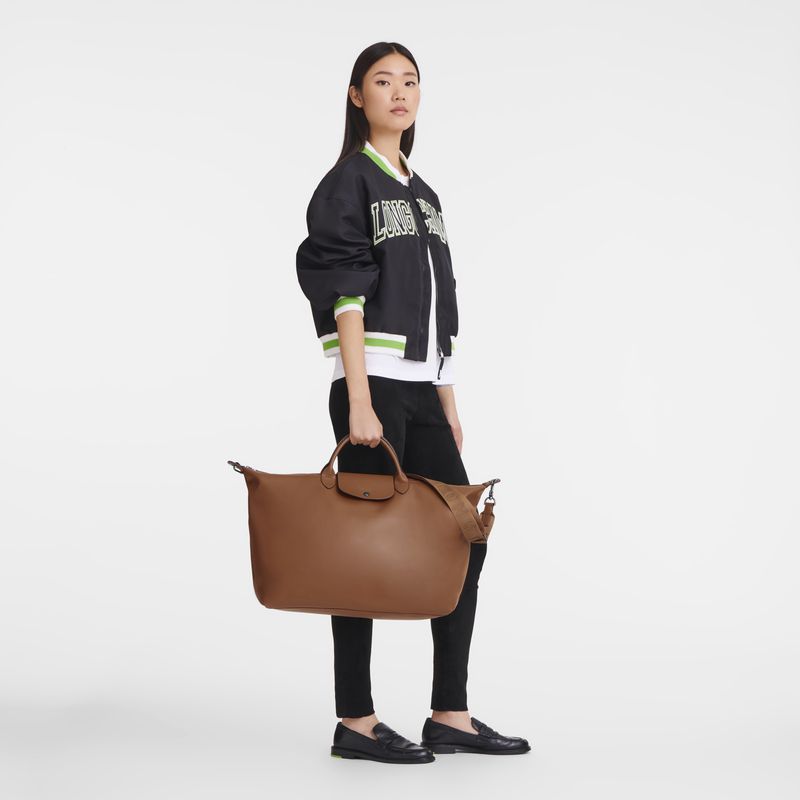 Women Longchamp Le Pliage Xtra L Travel Bag Brown | Ireland-215JHDLTG