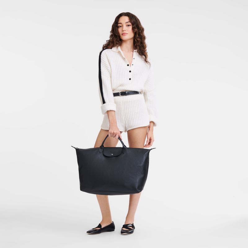 Women Longchamp Le Pliage Xtra L Travel Bag Black | Ireland-615DLYGIH