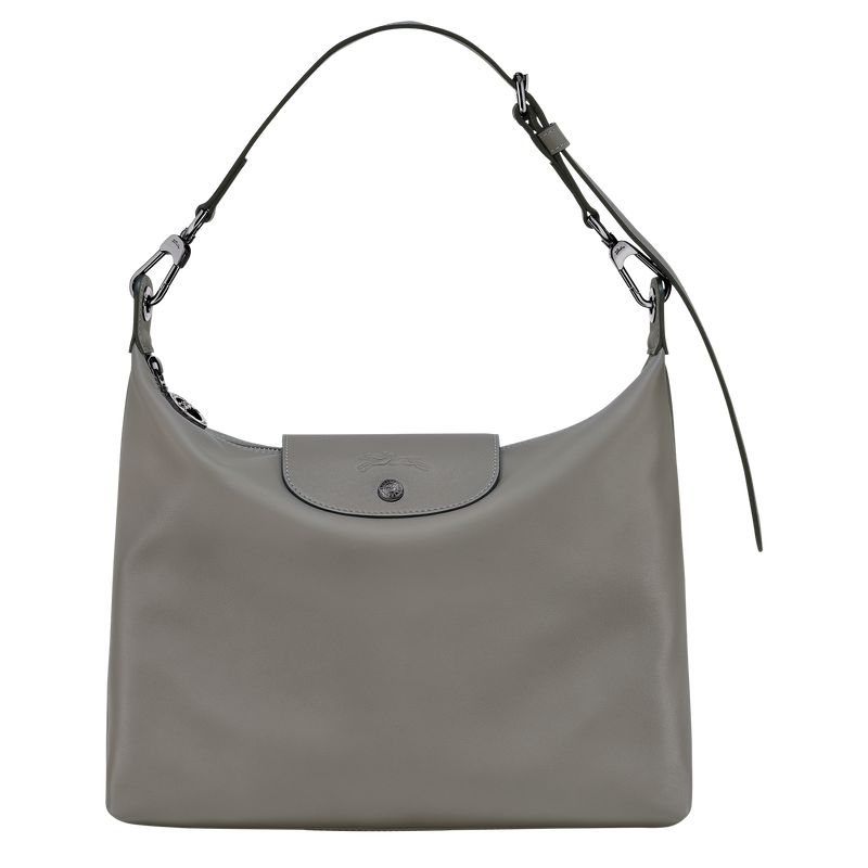 Women Longchamp Le Pliage Xtra M Hobo Bag Grey | Ireland-352QHVIUR