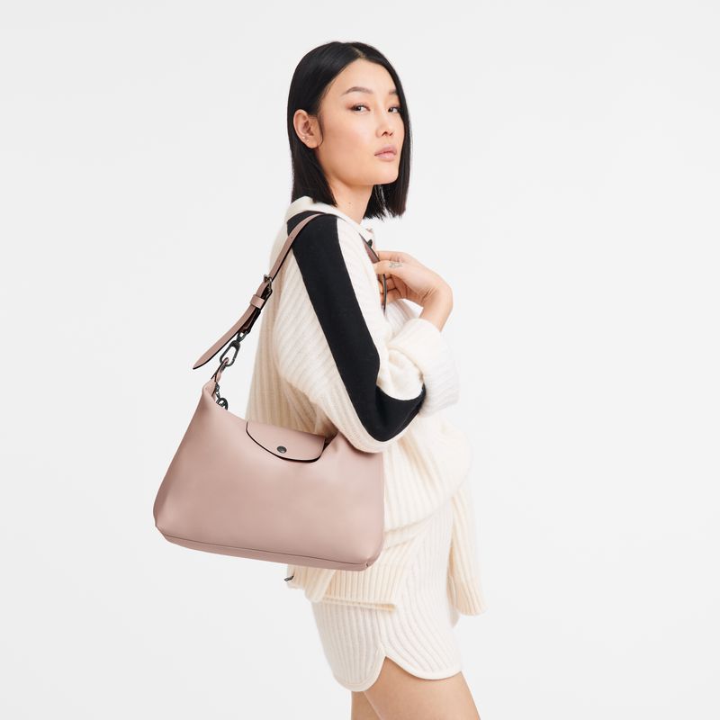 Women Longchamp Le Pliage Xtra M Hobo Bag Beige | Ireland-543EOCWIN