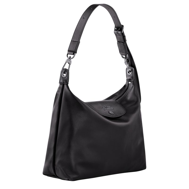 Women Longchamp Le Pliage Xtra M Hobo Bag Black | Ireland-318TWQVJA